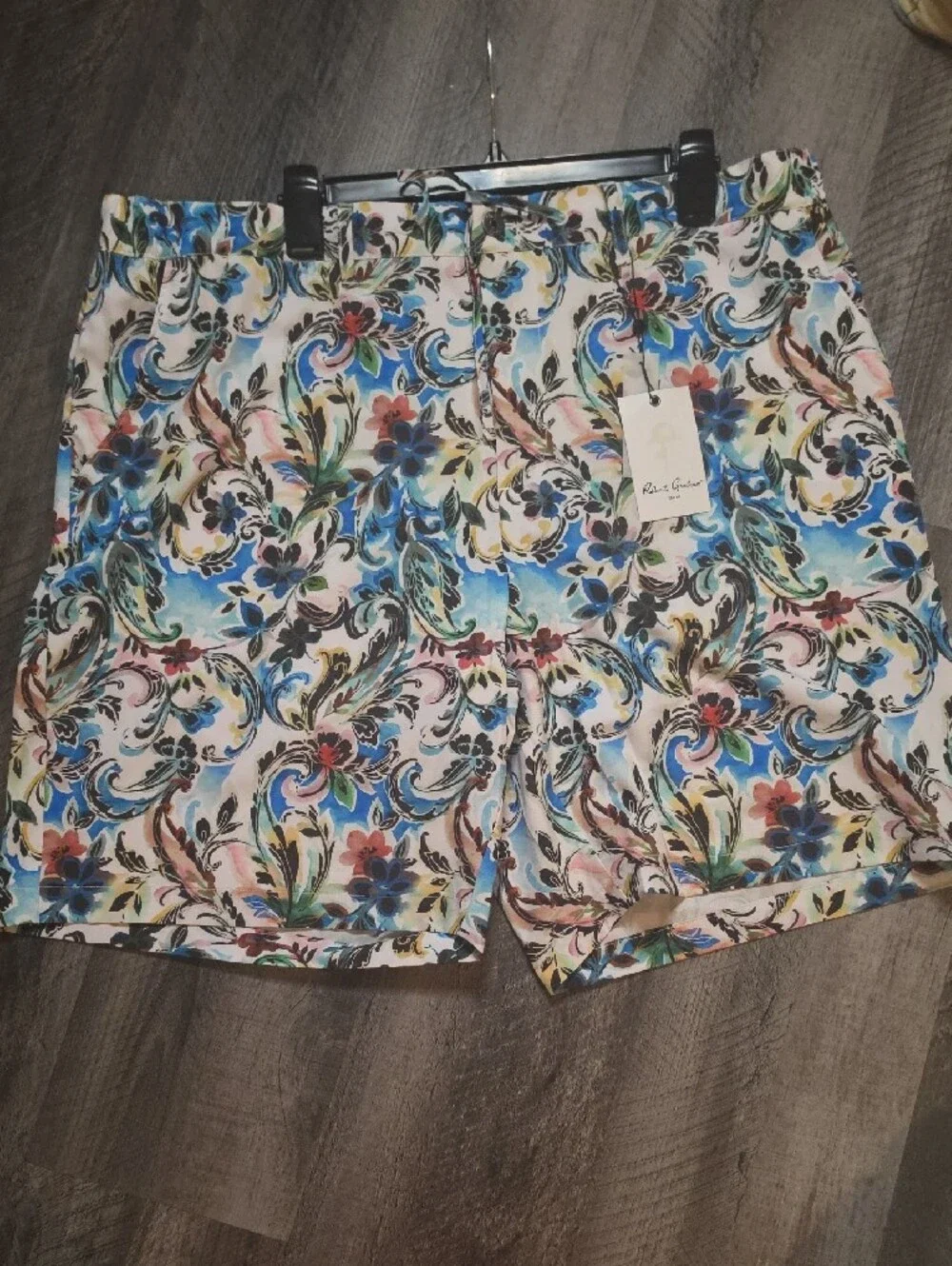 Robert Graham Mens Woven Shorts Multi Size 40